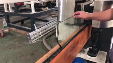 Linha reta de vidro automática afiação polimento moagem chanfradura mitra lápis redondo processamento edger linha máquinas